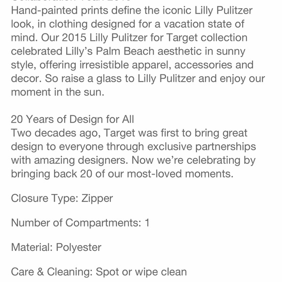 LILLY PULITZER TRAVEL CLUTCH BAG Nosey Posie Print 🌸🌺 - Picture 7 of 8